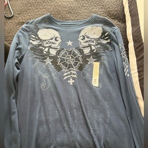 Men’s long sleeve skull